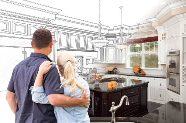 Professional Kitchen Island Installation technician working in Catonsville, MD